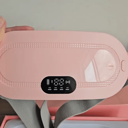 CINTURON MASAJEADOR PARA ALIVIAR COLICOS MENSTRUALES- RECARGABLE 🔋