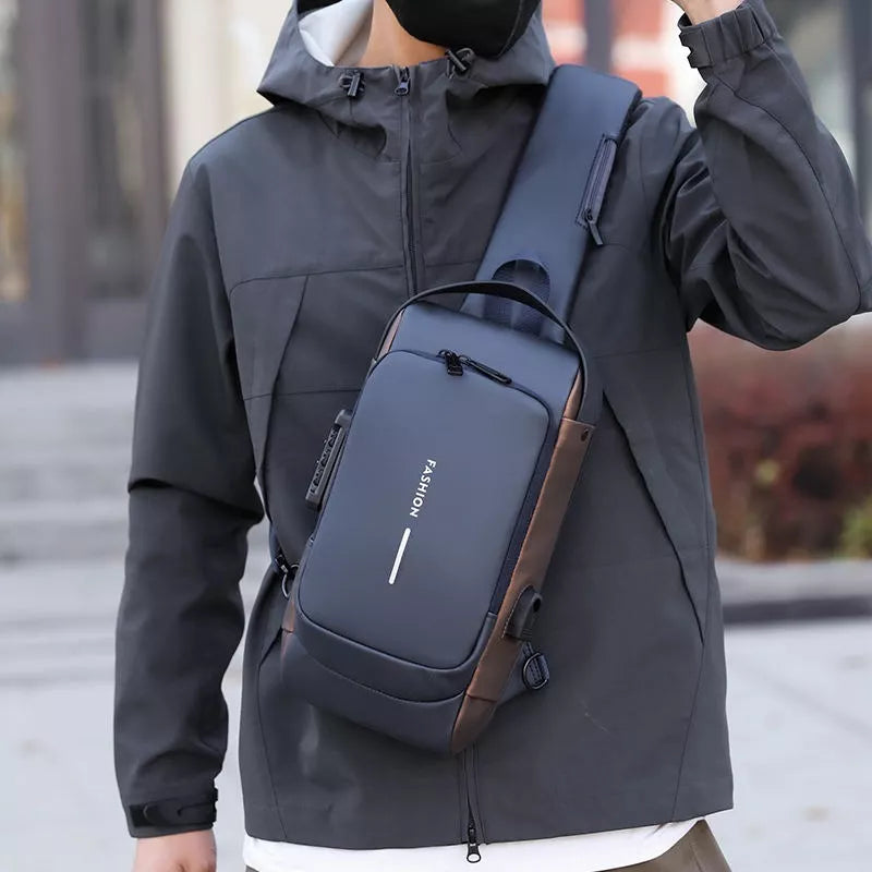 Bolso Anti-Robo Impermeable con USB -   Envío inmediato y pago sólo a la entrega