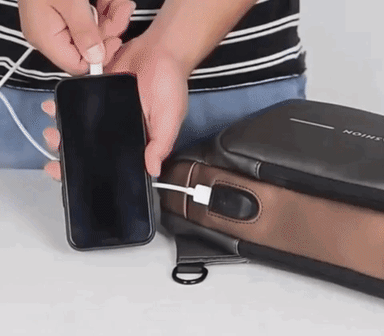 Bolso Anti-Robo Impermeable con USB -   Envío inmediato y pago sólo a la entrega