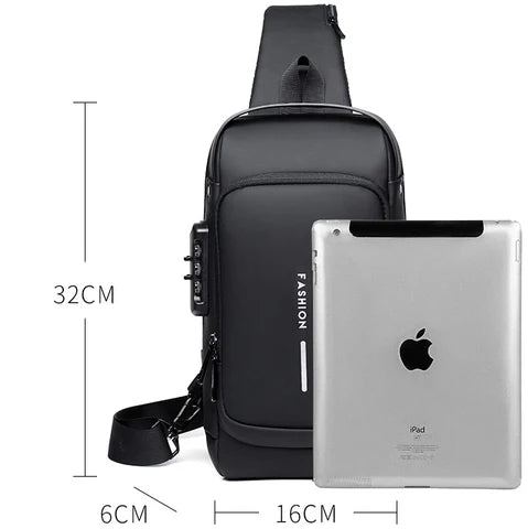 Bolso Anti-Robo Impermeable con USB -   Envío inmediato y pago sólo a la entrega